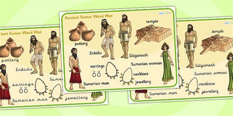 Ancient Sumer Word Mat (teacher made) - Twinkl