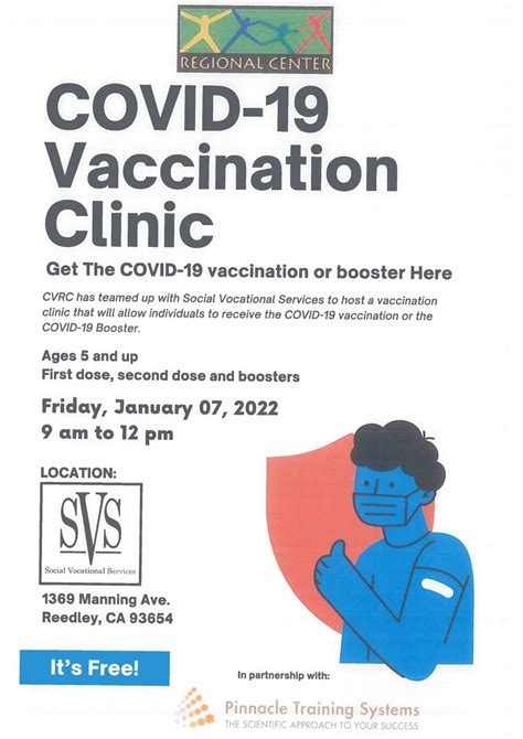 Vaccination Clinic at SVS Reedley - Social Vocational Service