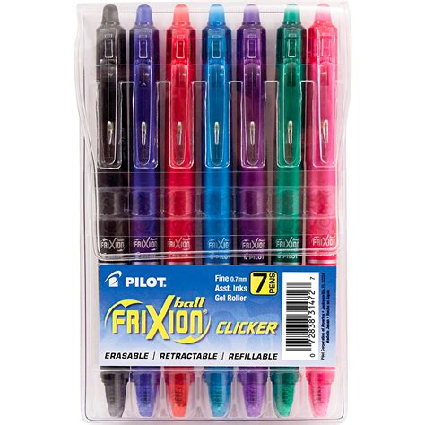 PILOT FriXion Clicker Erasable, Refillable & Retractable Gel Ink Pens ...