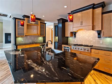 Black Granite with Gold Elements | Best Varieties & Design Ideas