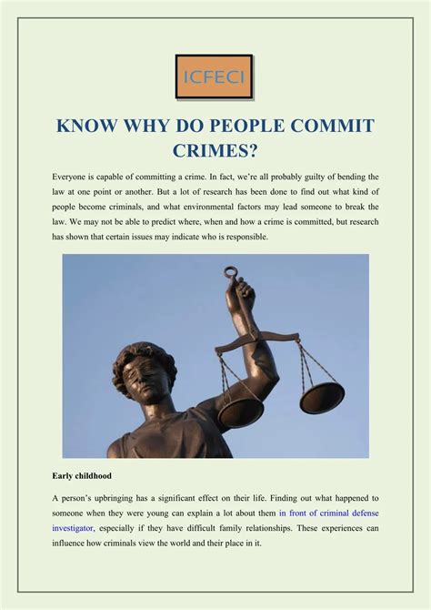 PPT - KNOW WHY DO PEOPLE COMMIT CRIMES? PowerPoint Presentation, free download - ID:10875805