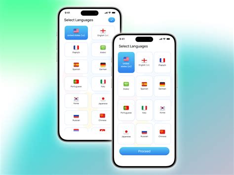 Image result for Select Language UI Design