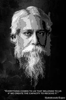 Rabindranath Tagore Paper Print - Personalities posters in India - Buy ...