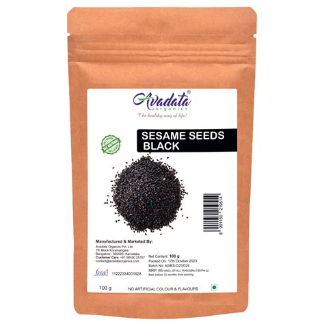 Black Sesame Seeds 100 g – Avadata Organics