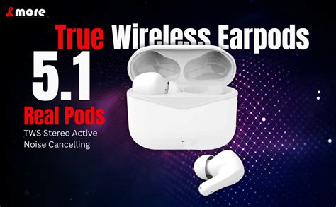 more Presents Bluetooth 5.1 Real Pods with TWS Stereo Active Noise ...