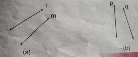 Are the following pairs of lines parallel? If not, why? - Brainly.in