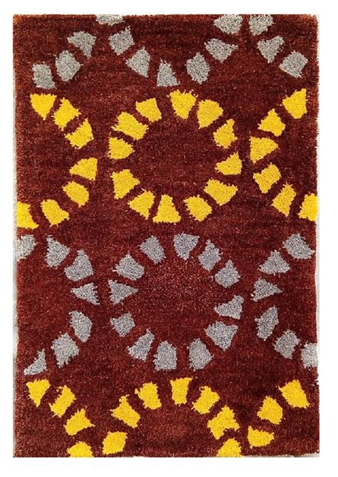 Buy Sameer Woolen Circle Print Doormat Welcome Mat Entrance Mat Indoor ...