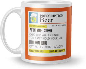 Posterchacha Prescription Beer For Patient Name Subeesh For Gift And ...