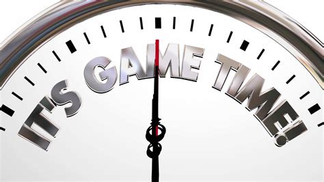 Its Game Time Clock Start Begin Playing Competition 3d Animation Motion ...