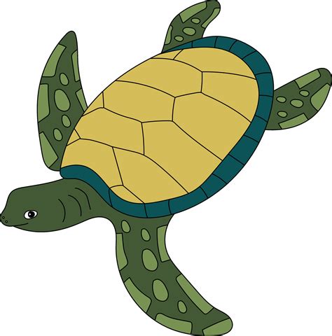 Colorful Sea Turtle Clipart 41950519 Vector Art at Vecteezy