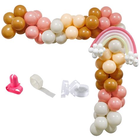 Buy 108Pcs Boho Rainbow Balloon Garland Arch Kit, Boho Pink Bohemian ...