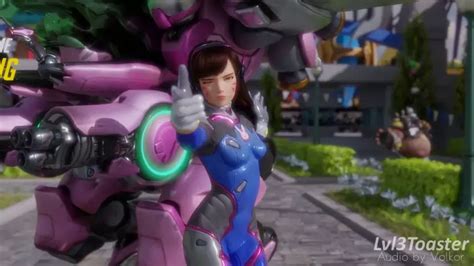 d.va and roadhog (overwatch and 1 more) drawn by lvl3toaster and volkor ...