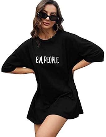 Buy Shanti Clothing Oversized T-Shirt for Women, Pure Cotton EW, People ...