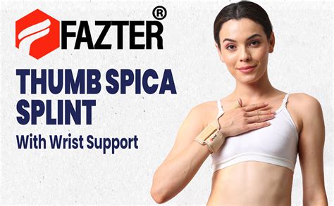 Buy FAZTER Premium Unisex Thumb Spica Splint for Men and Women/Both ...