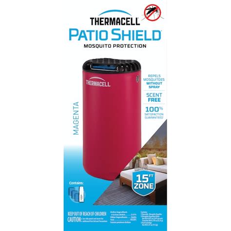 Thermacell Mini Patio Shield Magenta Mosquito Repeller Unscented Home ...