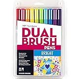 Tombow Dual Brush Pen Set, 10-Pack, Primary Colors (56167) : Amazon.in ...