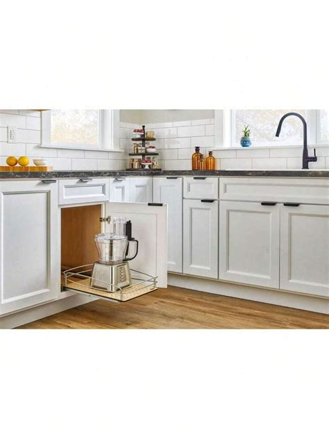 Pull Out Kitchen Cabinet Storage Organizer With Solid Bottom And ...