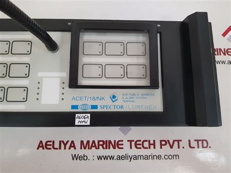 Spector/lumenex acet/18 k alarm system terminal – Aeliya Marine