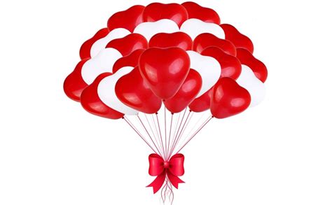 HK Balloons Set Of 50 Pcs Heart Shaped Latex Balloons For Birthday ...