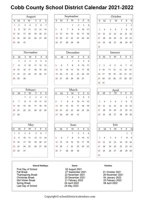 Cook County Calendar X - Printable Word Searches