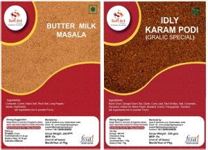 Soft Art South Indian Special combo of karam podi Butter Milk Masala ...