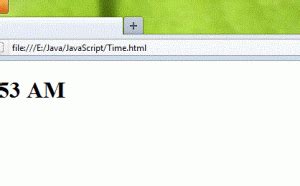Display Time JavaScript 的图像结果