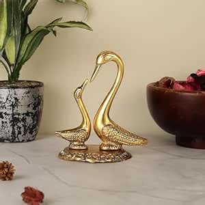 PURESTORY Swan Pair Showpiece | Pair of Kissing Duck | Swan Showpieces ...
