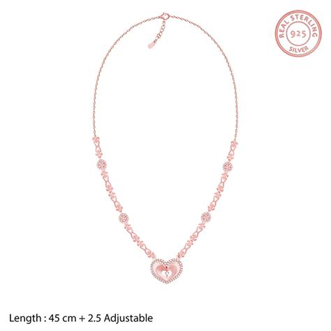Buy Rose Gold Love Affair Necklace at Best Price – GIVA Jewellery