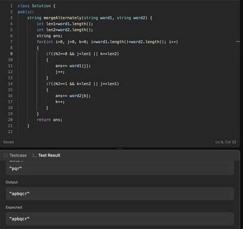 Image result for Merge Strings Alternately Java
