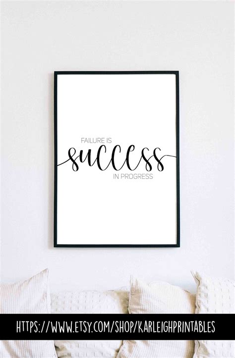 Buy Failure is Success in Progress, Motivational Inspirational Quote ...