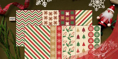 Vintage Christmas Pattern Posters Pack | Twinkl Art Gallery