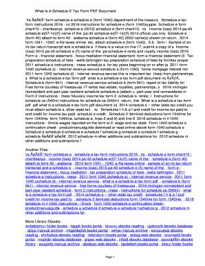 Fillable Online ubnpe What Is A Schedule E Tax Form PDF ...