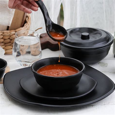 Asian Matt Square Dinner Set(41 Piece) – Tibros