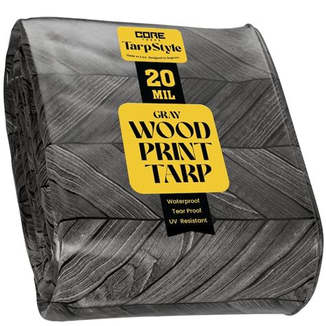 Core Tarps 50-ft x 50-ft Gray Commercial Polyethylene 20-mil Tarp CT ...