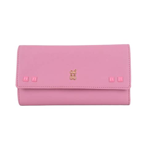 Jabot Pink Large Three Fold Wallet