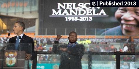 Image result for Fraudulent Sign Language Interpreter