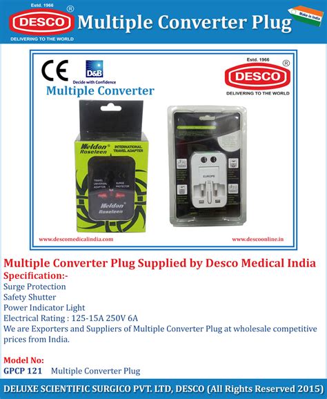 Multiple Converter Plug Manufacturer Supplier Exporter in India