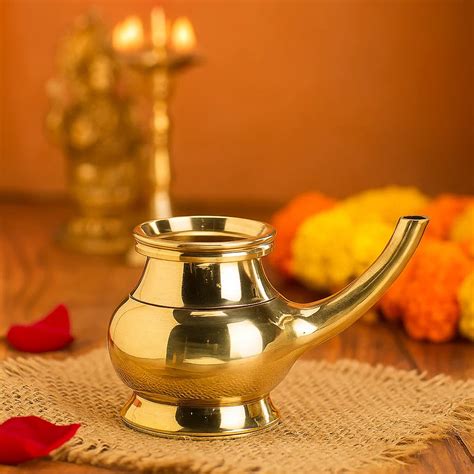 Buy Brass Kindi Lota for Pooja Room Decor 4 inches | Bhimonee Decor