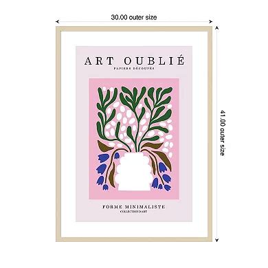 Periwinkle Flowers by Incado Wood Framed Wall Art Print