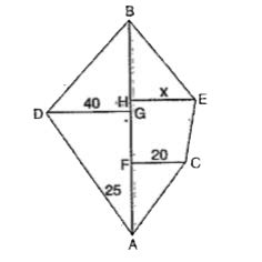 The area of the given field is 3500 `m^(2)`. AF = 25 m, AG = 50 m, AH ...