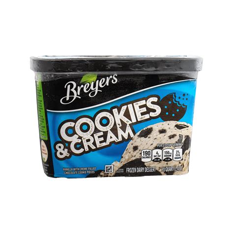 Breyers Cookies and Cream Ice Cream Vanilla Ice Cream Frozen Desserts ...