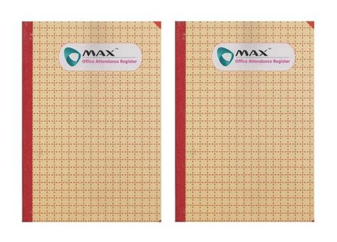 Kaanuka Attendance Register for Office, School and College 21X34CM (80 ...