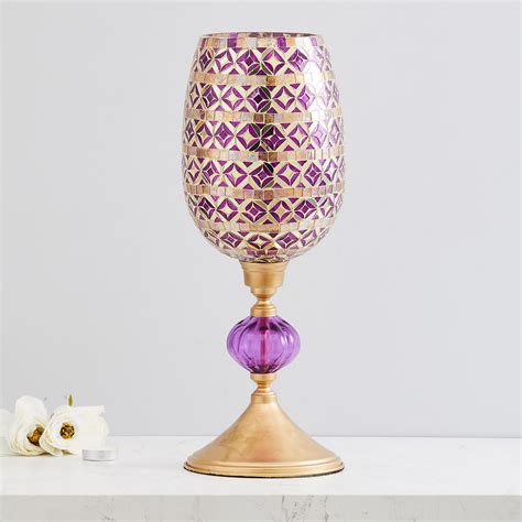 Buy Splendid Textured Hurricane Lamp from Home Centre at just INR 1399.0