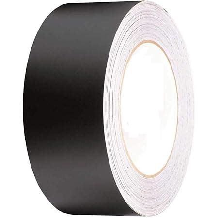 KREEPO Black Matt Self- Adhesive Vinyl Tape Roll (Size 3inch X 75Feet ...