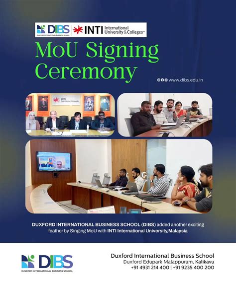 Signing MoU with INTI International University, Malaysia | Duxford Edupark