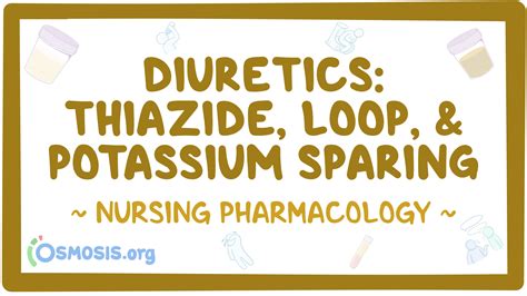 Diuretics - Thiazide, thiazide-like, loop, and potassium-sparing ...