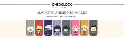 Anime Bookmarks Naruto Chibi - Set of 9 Magnetic Bookmarks | Best Anime ...