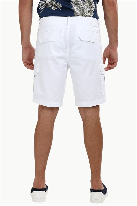 Buy Online White Rugged Cargo Shorts Online in India at Zobello