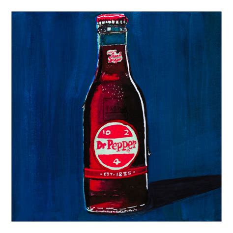 Dr. Pepper Pop Art Gouache Watercolor Print - Etsy