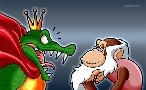 K. Rool screaming at Cranky | Lion Screaming At Monkey | Know Your Meme